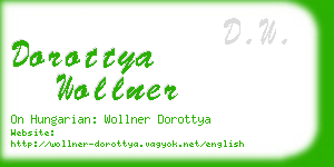 dorottya wollner business card